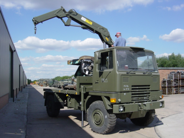 Bedford TM 4x4 Cargo with Atlas Crane - Govsales of ex military vehicles for sale, mod surplus